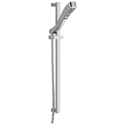 H2Okinetic Hand Shower with Slide Bar, 4-Spray Handheld Shower Head, Slide Bar Hand Shower