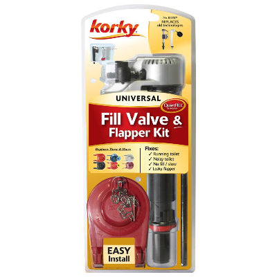QuietFILL® Platinum Toilet Fill Valve & 2" Toilet Flapper Kit