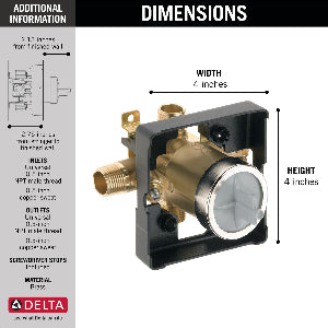 Delta MultiChoice Universal Tub / Shower Rough R10000UNWS