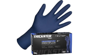 SAS Safety Thickster® Powder-Free Exam Grade Latex Disposable Gloves - 14 Mil - 50PK