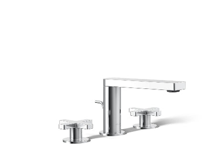 Kohler Composed® Widespread bathroom sink faucet with Cross handles